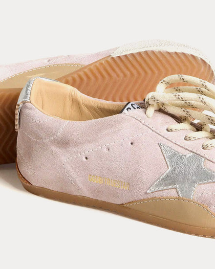 Golden Goose True-Star Suede Leather Pink Low Top Sneakers - 4
