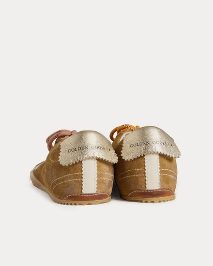 Golden Goose True-Star Suede Leather Tobacco Low Top Sneakers - 3
