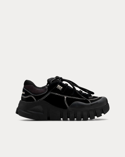 Good News Bear Black Low Top Sneakers - 1