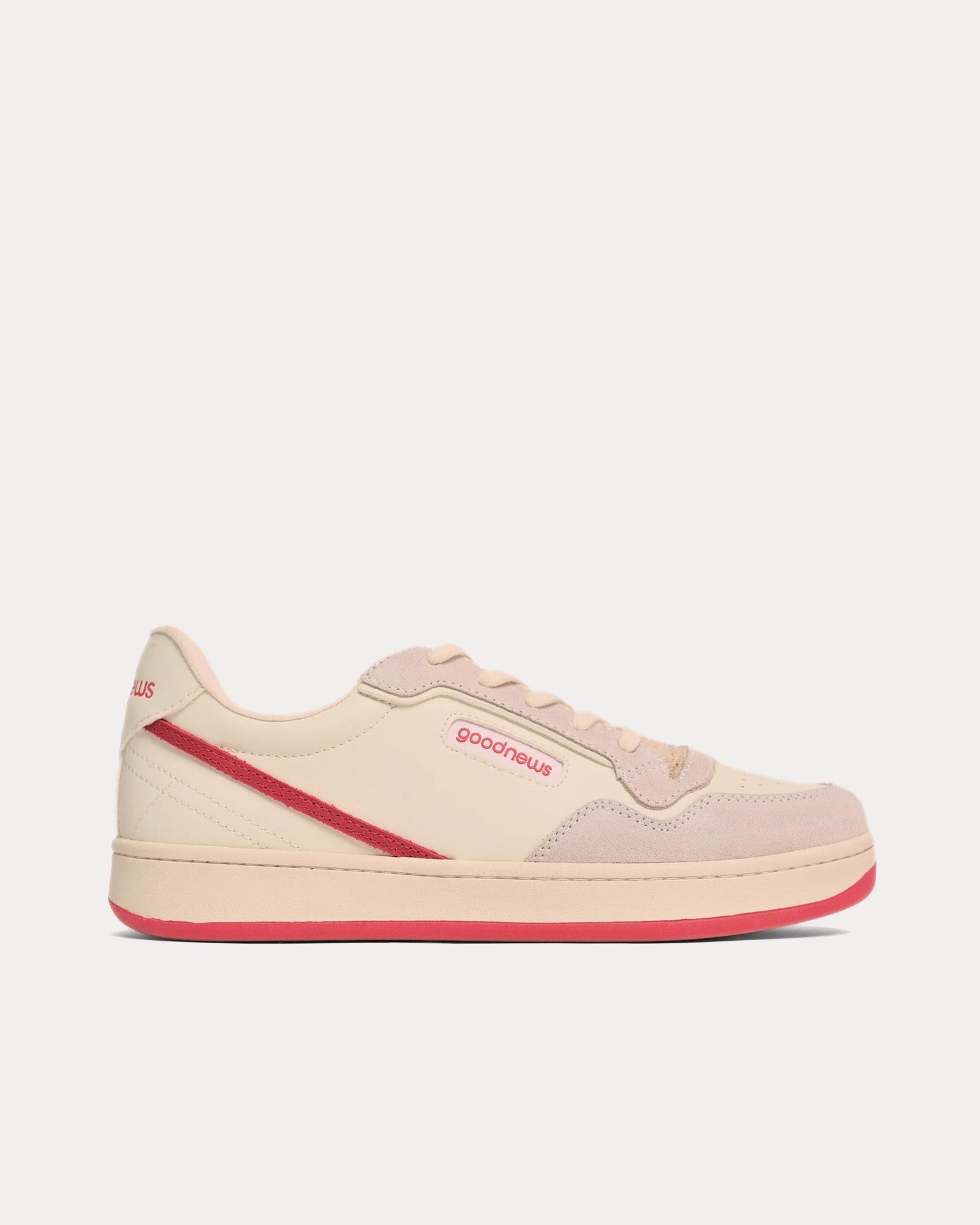 Good News - Mack White / Red Low Top Sneakers