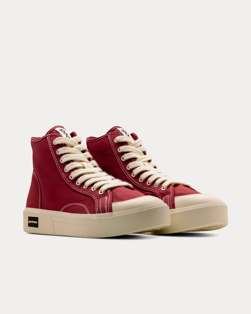 Good News Juice Burgundy High Top Sneakers - 2