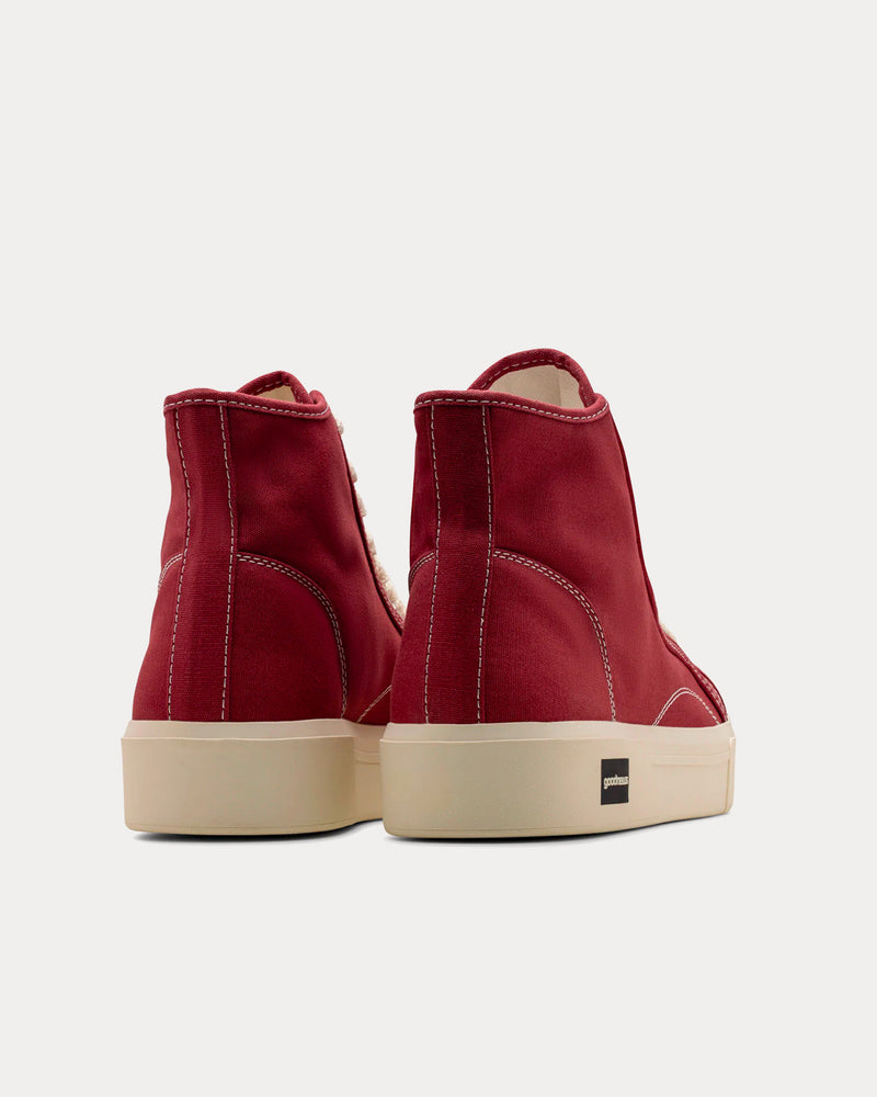 Good News Juice Burgundy High Top Sneakers - 3
