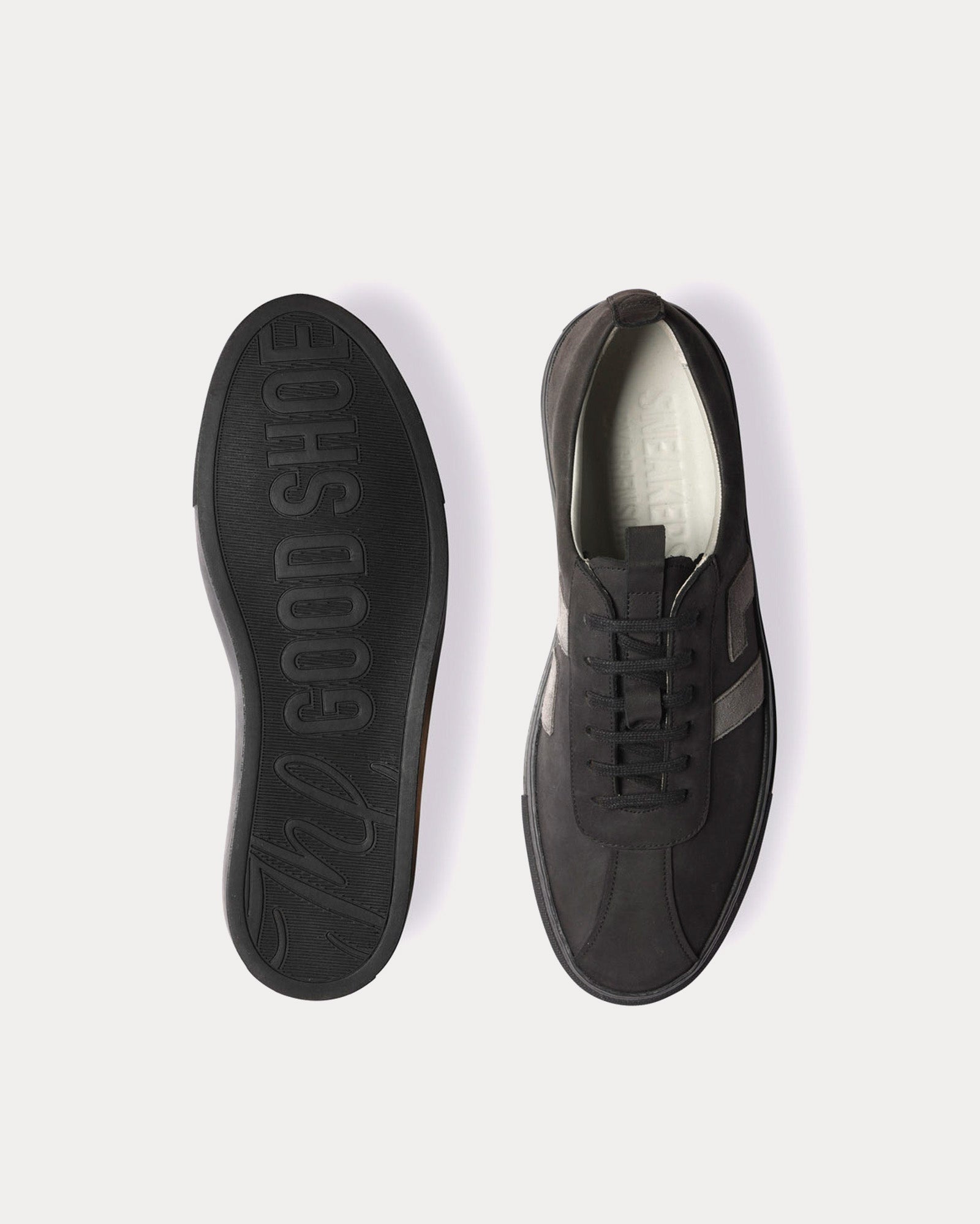 Grenson - Sneaker 67 Nubuck Black / Grey Low Top Sneakers
