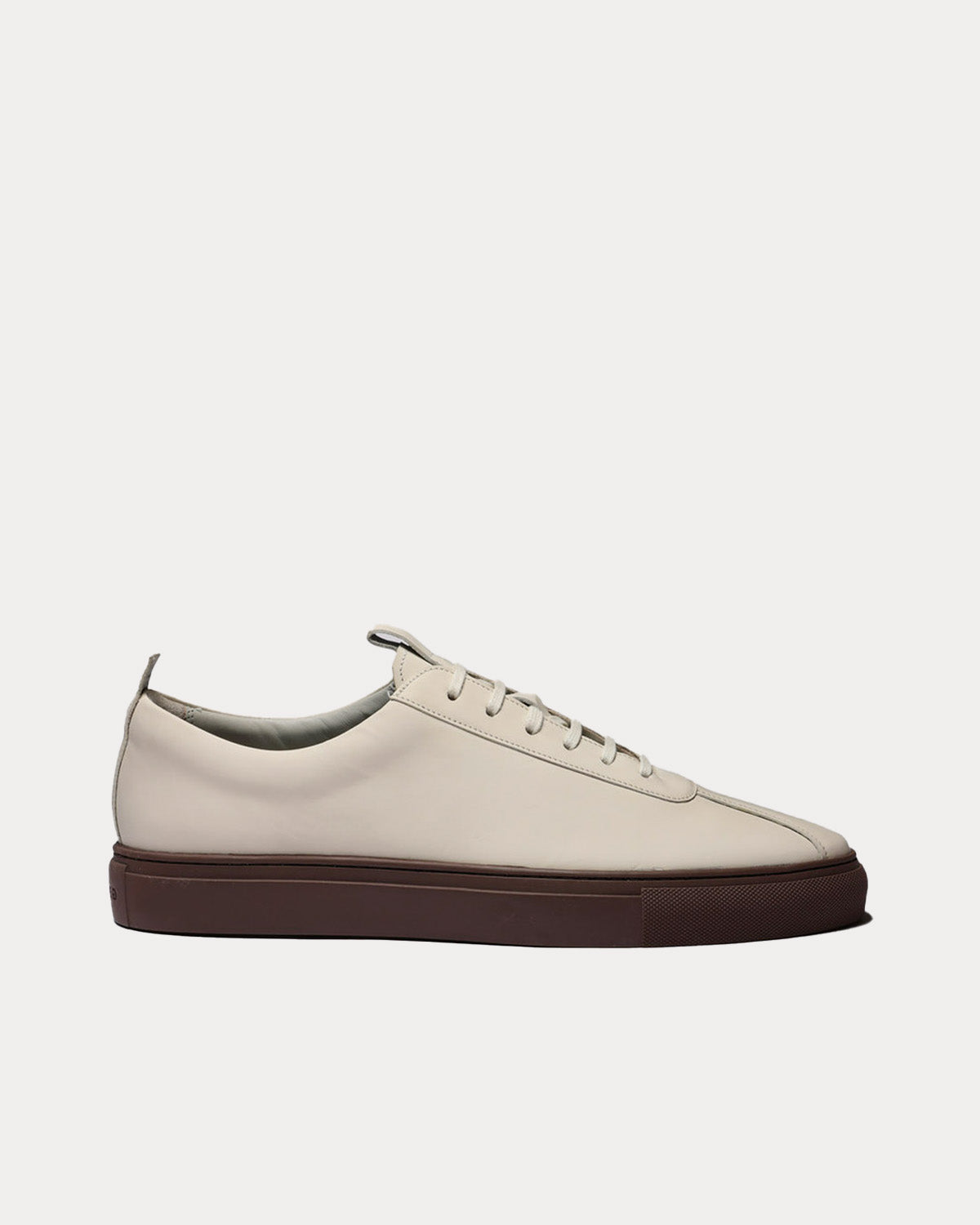 Grenson - Sneaker 1 Rubberised Leather Off-White Low Top Sneakers