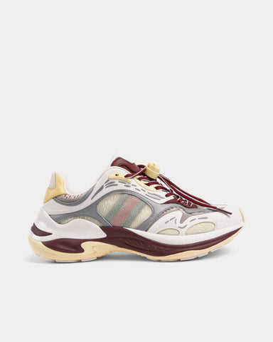 Gucci 2.0 Mesh & Leather Gucci Rosso Ancora Red / Ivory Low Top Sneakers