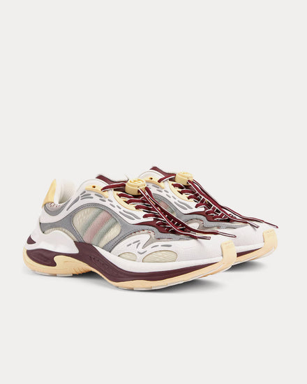 Gucci 2.0 Mesh & Leather Gucci Rosso Ancora Red / Ivory Low Top Sneakers - 3