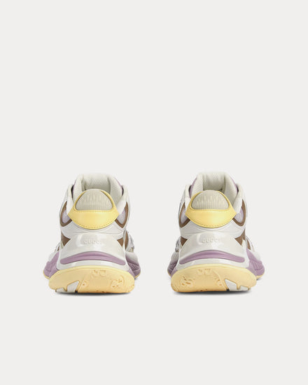 Gucci 2.0 Mesh & Leather Gucci Ivory / Purple Low Top Sneakers - 4