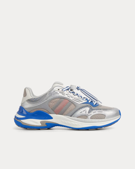 Gucci 2.0 Mesh & Leather Grey / Blue Low Top Sneakers - 1