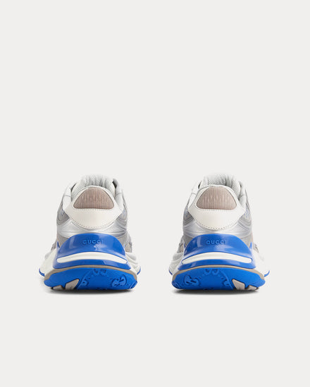 Gucci 2.0 Mesh & Leather Grey / Blue Low Top Sneakers - 4