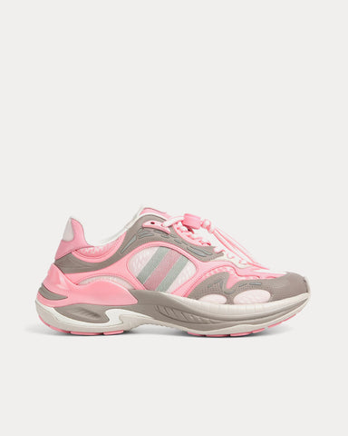 Gucci 2.0 Mesh & Leather Pink / Grey Low Top Sneakers