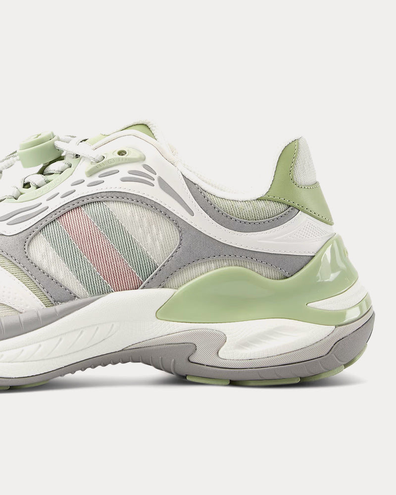 Gucci 2.0 Mesh & Leather Green / Purple Low Top Sneakers - 5