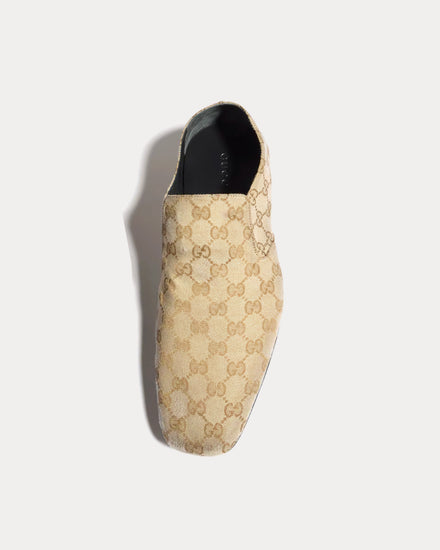 Gucci Cupertino with GG Canvas Beige Loafers - 2