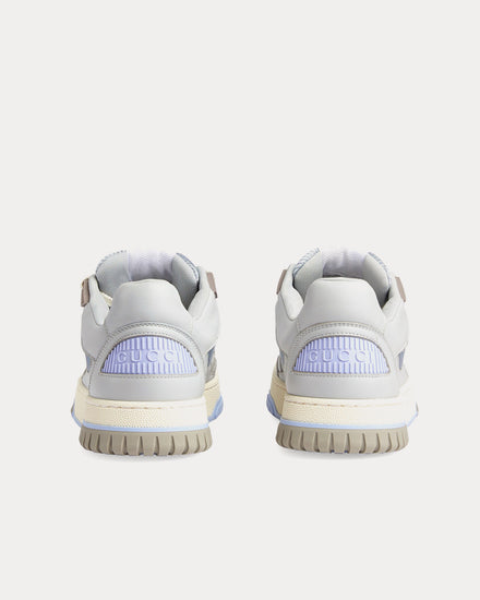 Gucci Interlocking G Leather Light Grey Low Top Sneakers - 3