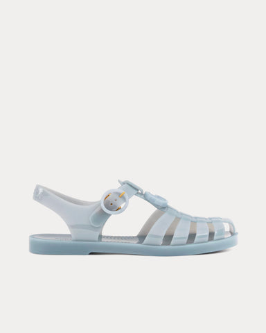 Gucci Double G in Rubber Light Blue Sandals