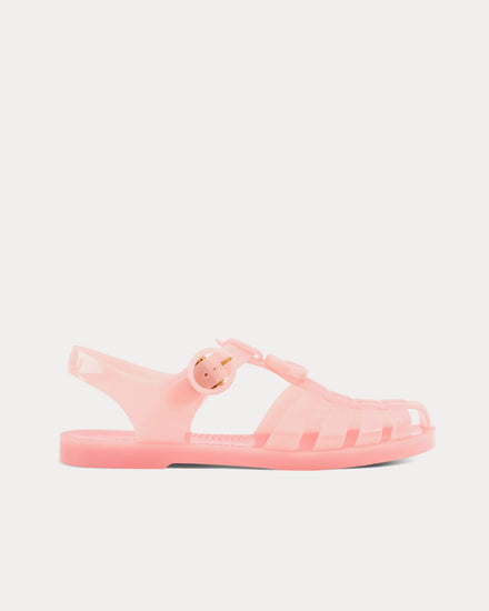Gucci Double G in Rubber Pink Sandals - 1
