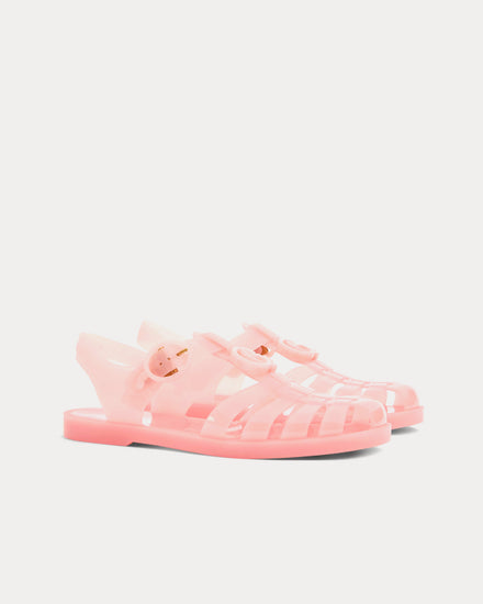Gucci Double G in Rubber Pink Sandals - 3