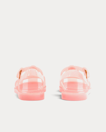 Gucci Double G in Rubber Pink Sandals - 4