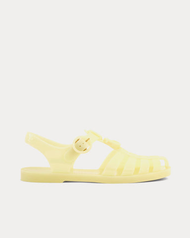 Gucci Double G in Rubber Yellow Sandals