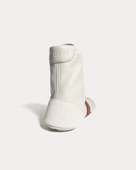 Gucci Flex Leather Grey High Top Sneakers - 3