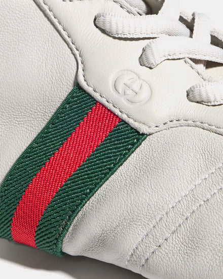 Gucci Flex Leather Grey High Top Sneakers - 5