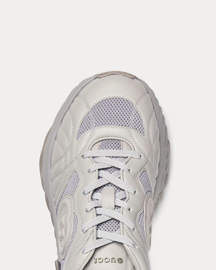 Gucci Interlocking G Leather Grey Low Top Sneakers - 4