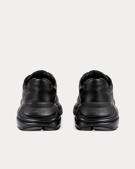 Gucci Rhyton Interlocking G Black Low Top Sneakers - 4