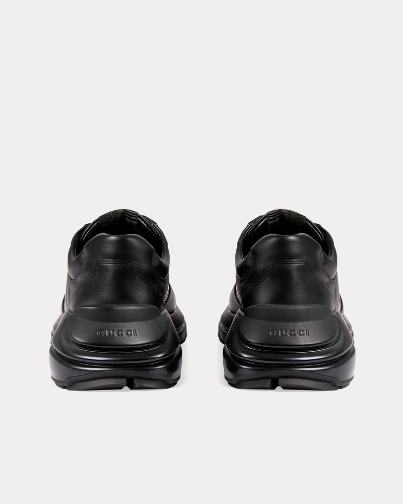 Gucci Rhyton Interlocking G Black Low Top Sneakers - 4