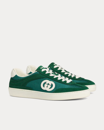 Gucci G75 Suede Green Low Top Sneakers - 3
