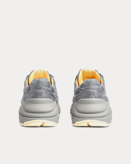 Gucci Rhyton GG Nylon Grey Low Top Sneakers - 4