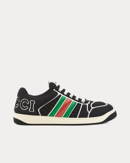 Gucci Screener with Web Neoprene Black Low Top Sneakers - 1