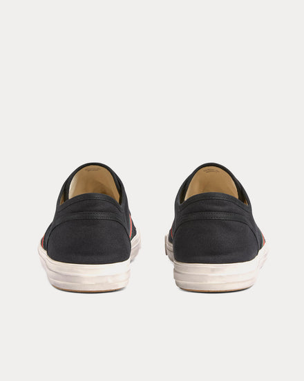 Gucci Sneaker with Web Cotton Black Low Top Sneakers - 3
