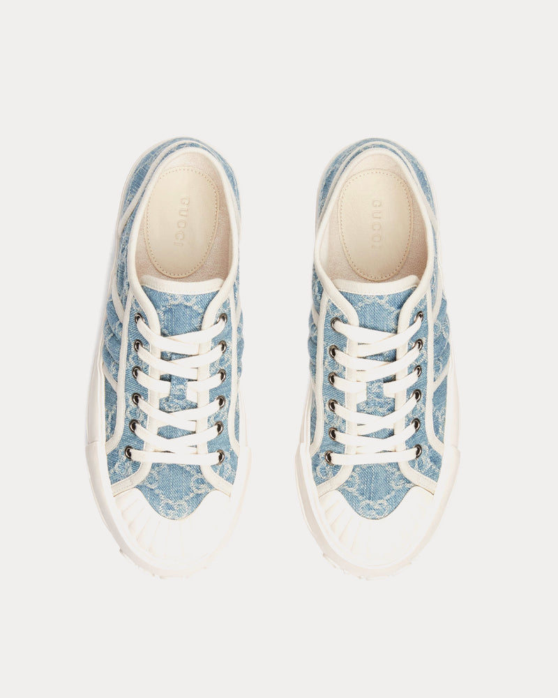 Gucci Chunky in GG Denim Light Blue Low Top Sneakers - 2