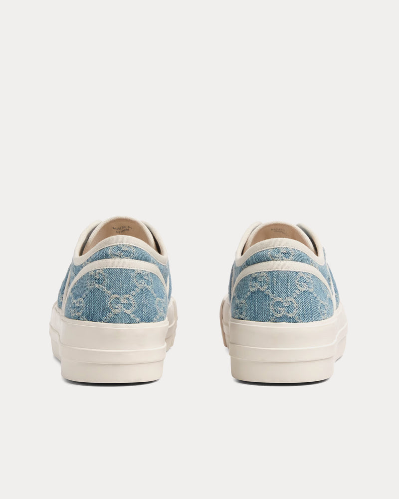 Gucci Chunky in GG Denim Light Blue Low Top Sneakers - 4