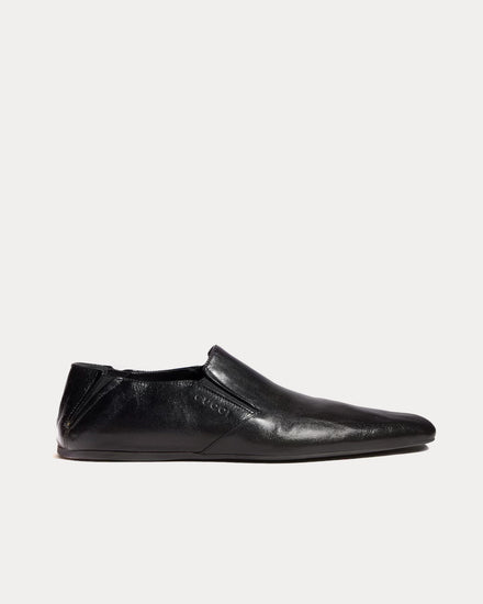 Gucci Cupertino Leather Black Loafers - 1