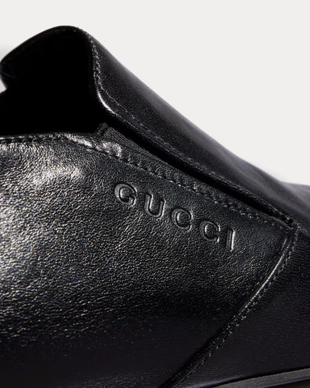 Gucci Cupertino Leather Black Loafers - 6