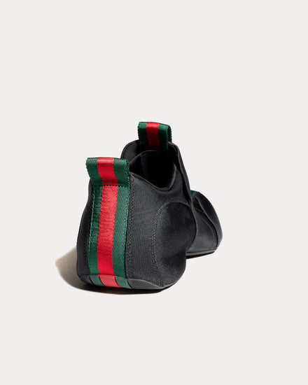 Gucci Drip Nylon with Web Black Slip On Sneakers - 4