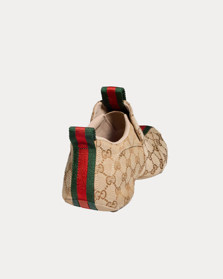 Gucci Drip GG Canvas with Web Sand / Brown Slip On Sneakers - 3