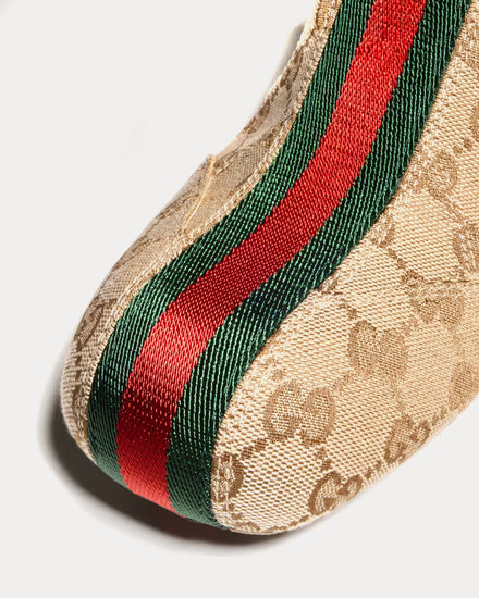 Gucci Drip GG Canvas with Web Sand / Brown Slip On Sneakers - 5