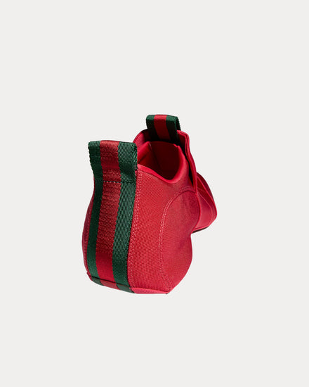 Gucci Drip Nylon with Web Red Slip On Sneakers - 3