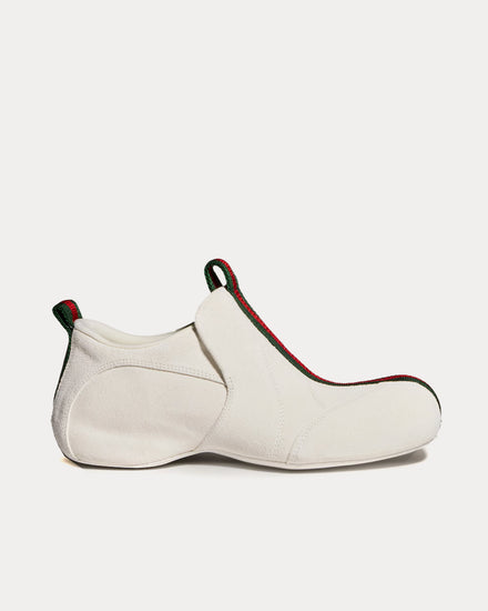Gucci Drip Suede White Slip On Sneakers - 1