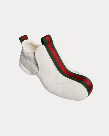 Gucci Drip Suede White Slip On Sneakers - 2