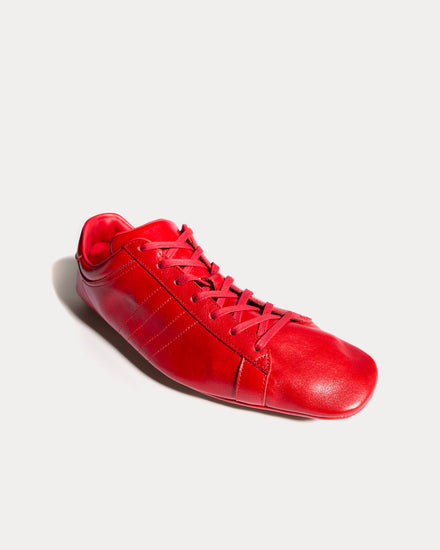 Gucci Driver Leather Red Low Top Sneakers - 3