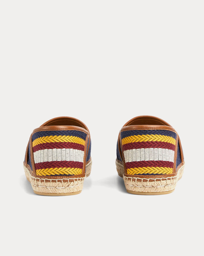 Gucci Espadrille with Gucci Script Blue / Multi Slip Ons - 4