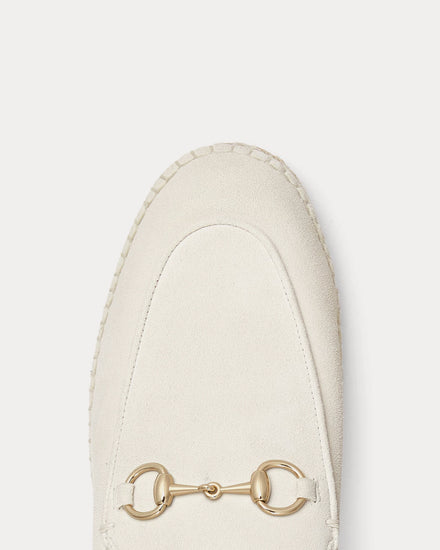 Gucci Horsebit Suede Ivory Espadrille Mules - 5
