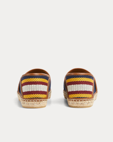 Gucci Gucci Script Fabric Blue / Multi Espadrilles - 4