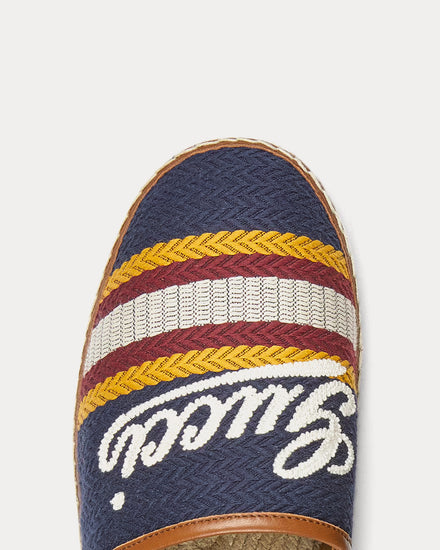 Gucci Gucci Script Fabric Blue / Multi Espadrilles - 5