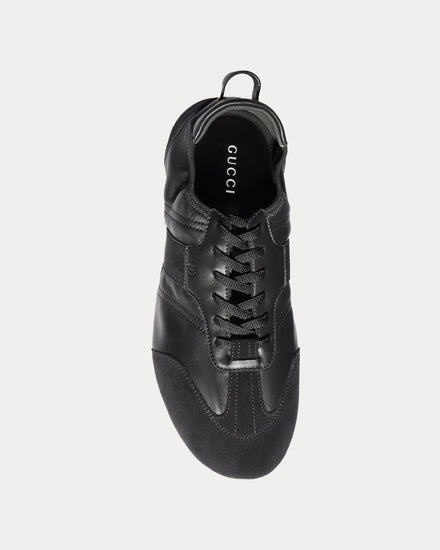 Gucci Flex Suede & Leather Black Low Top Sneakers - 2