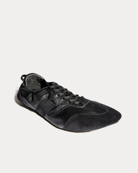 Gucci Flex Suede & Leather Black Low Top Sneakers - 3