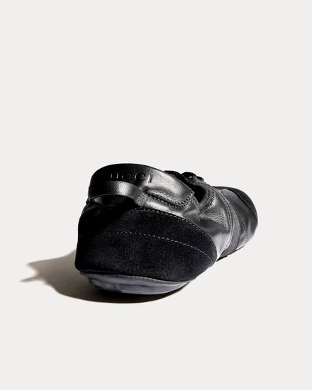 Gucci Flex Suede & Leather Black Low Top Sneakers - 4