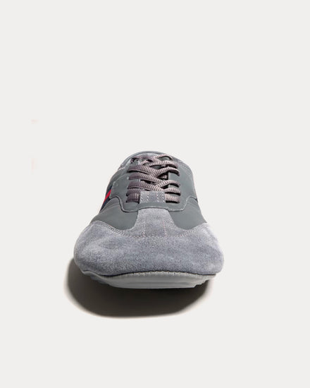 Gucci Flex Suede & Leather Grey Low Top Sneakers - 2